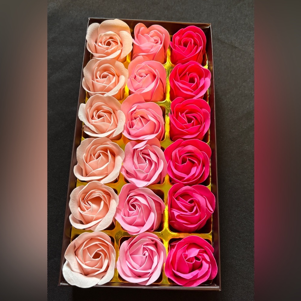 Gift Rose Soap Flower Scented Roses Flowers Artificial 18 pack